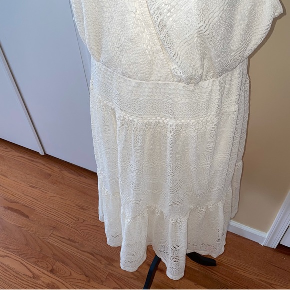 Style & Co Cream Crochet Dress - Picture 5 of 7